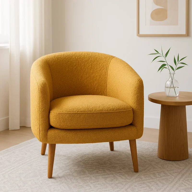 Golden Horizon Accent Chair by Luxury Furns