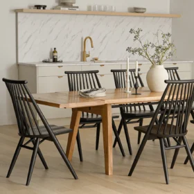 Luxury Furns Marquez Extendable Dining Table – Solid Teak Wood